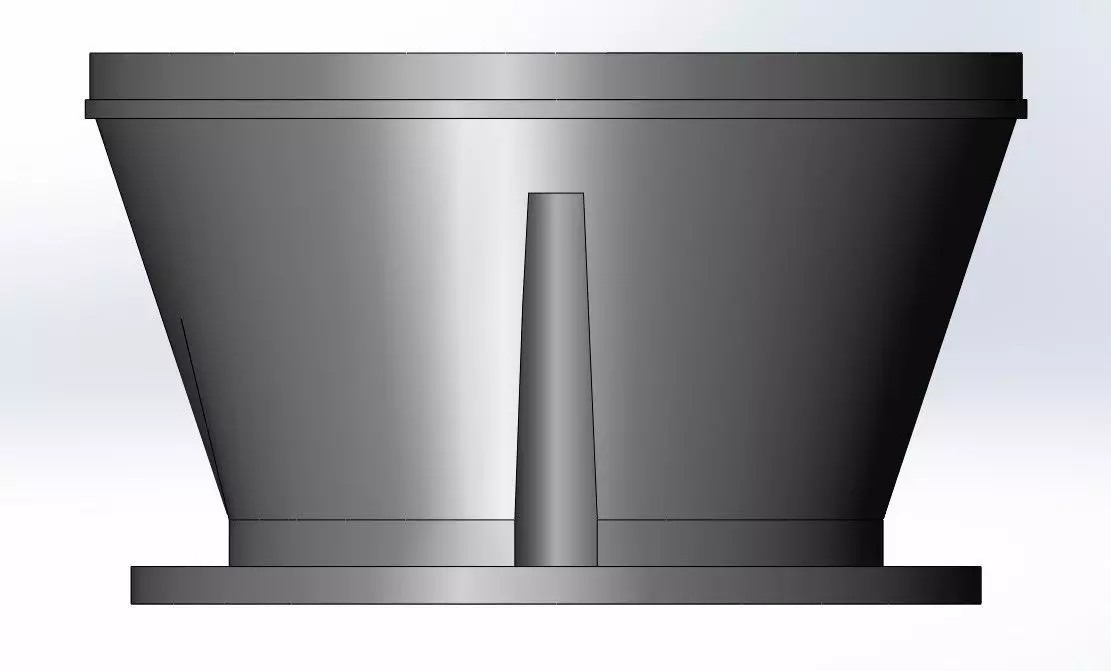 Kartcross Engine Air Intake Adapter 100mm Hose Connector 3D model_1