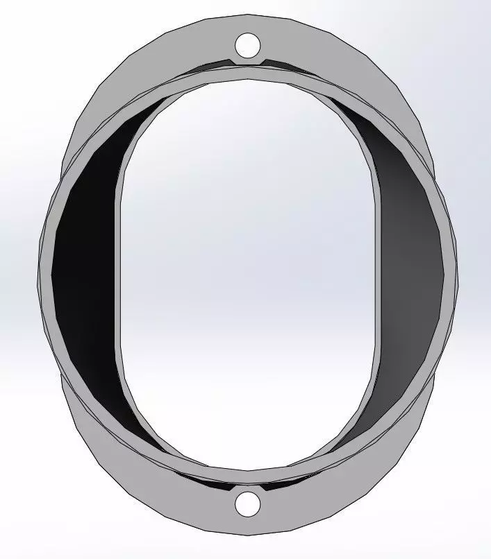 Kartcross Engine Air Intake Adapter 100mm Hose Connector 3D model_3