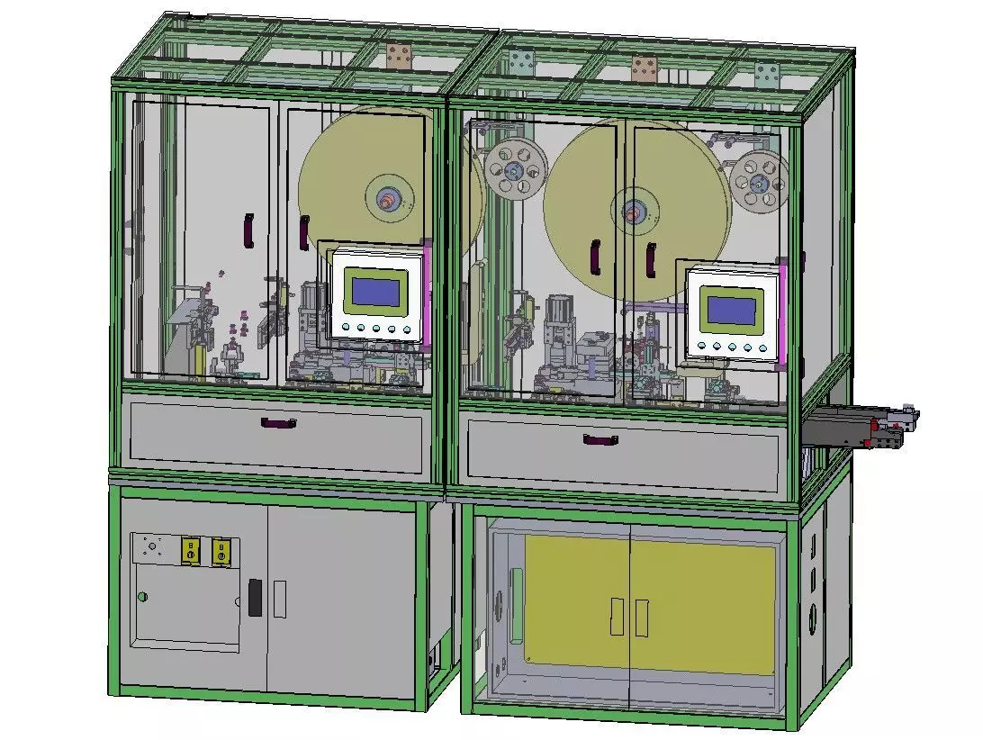 Automatic Terminal Cutting Bending and Crimping Machine 3D model_1