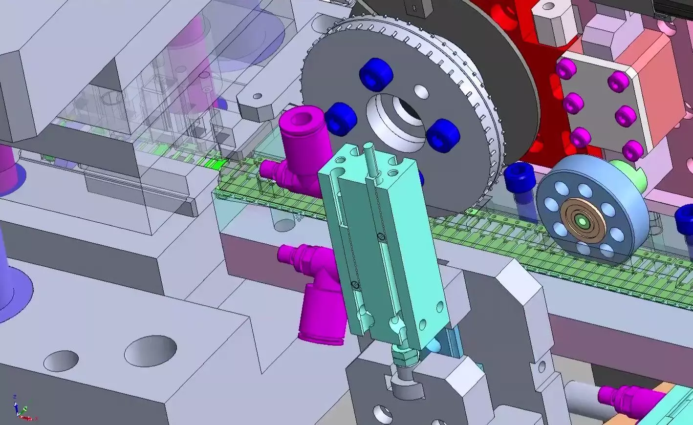 Automatic Terminal Cutting Bending and Crimping Machine 3D model_8