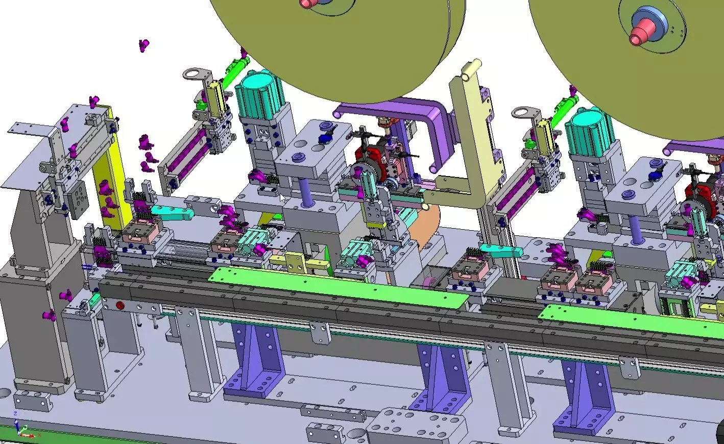 Automatic Terminal Cutting Bending and Crimping Machine 3D model_3