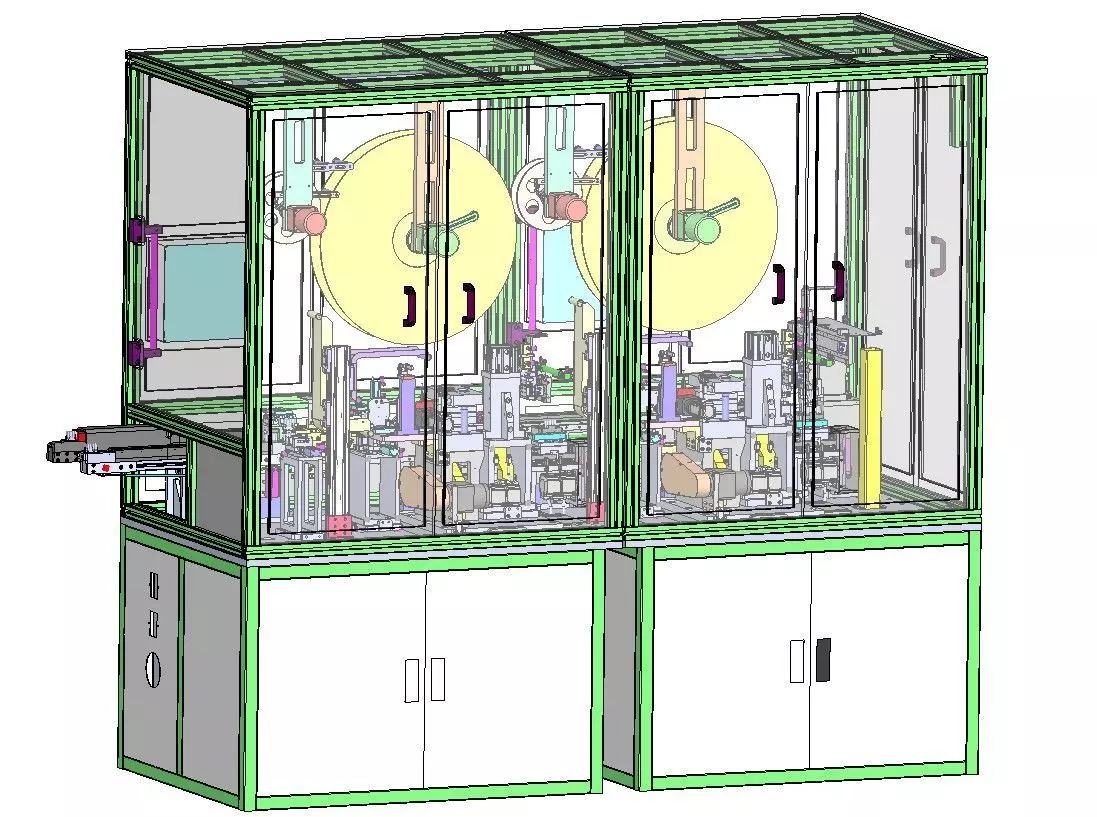 Automatic Terminal Cutting Bending and Crimping Machine 3D model_2