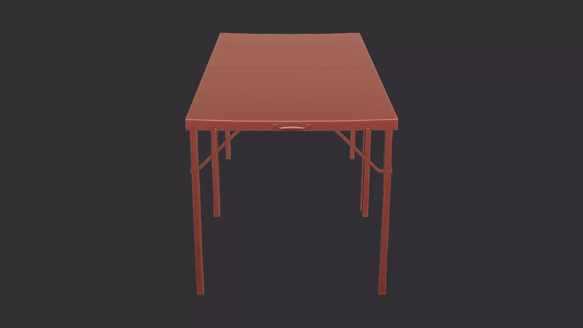 Folding Medical Table with Metal Frame Low-poly 3D model_6