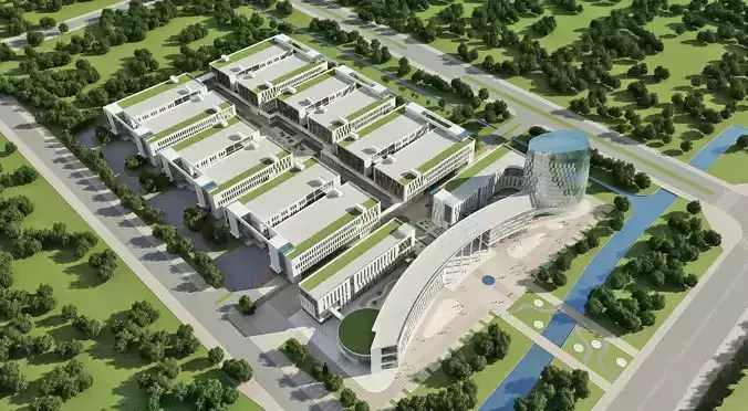 Modern University Campus