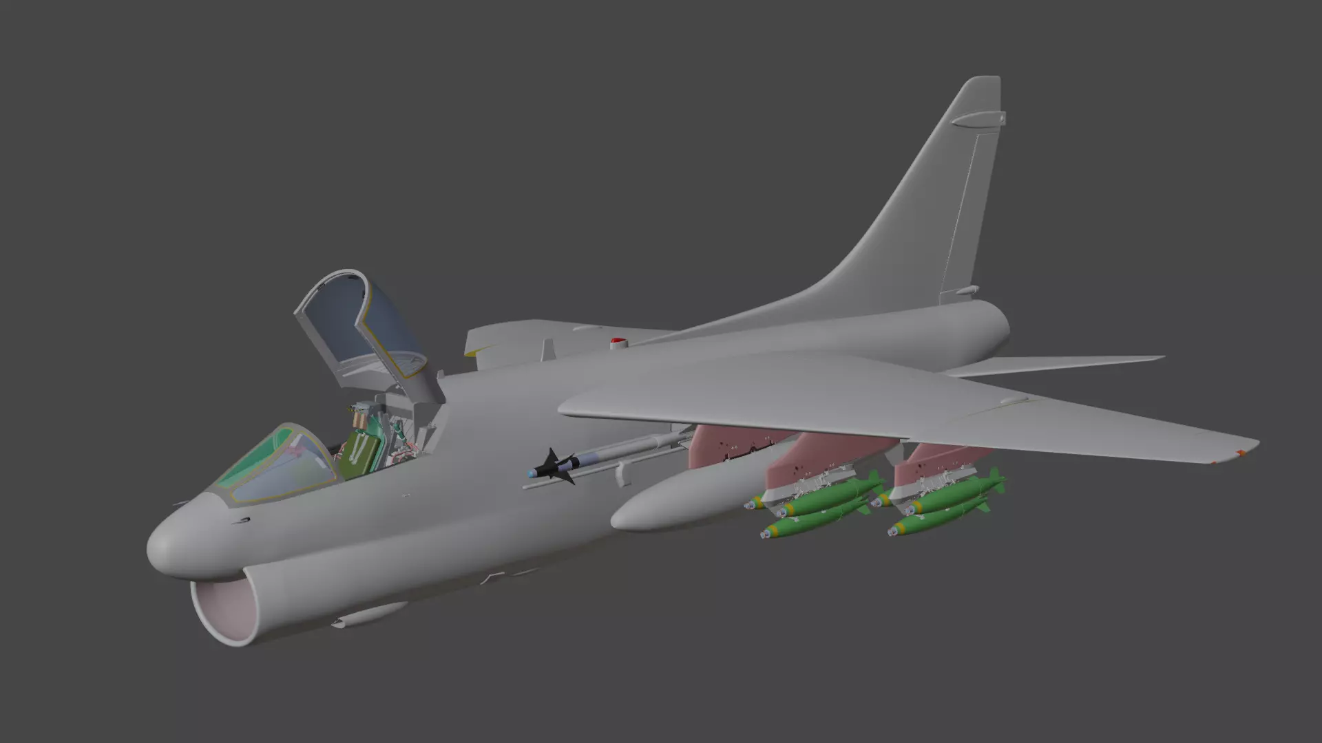 A7 CORSAIR II 3D model_25
