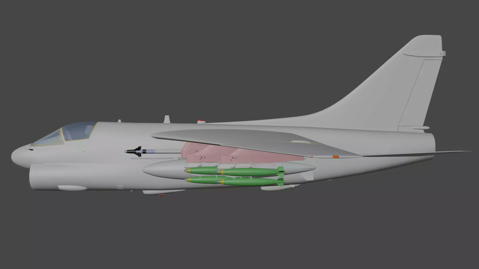 A7 CORSAIR II 3D model_29
