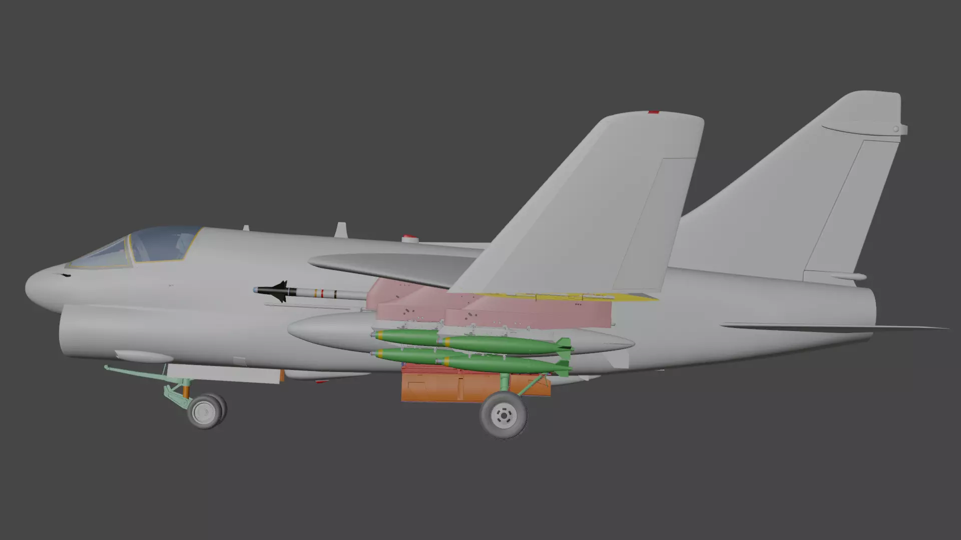 A7 CORSAIR II 3D model_30