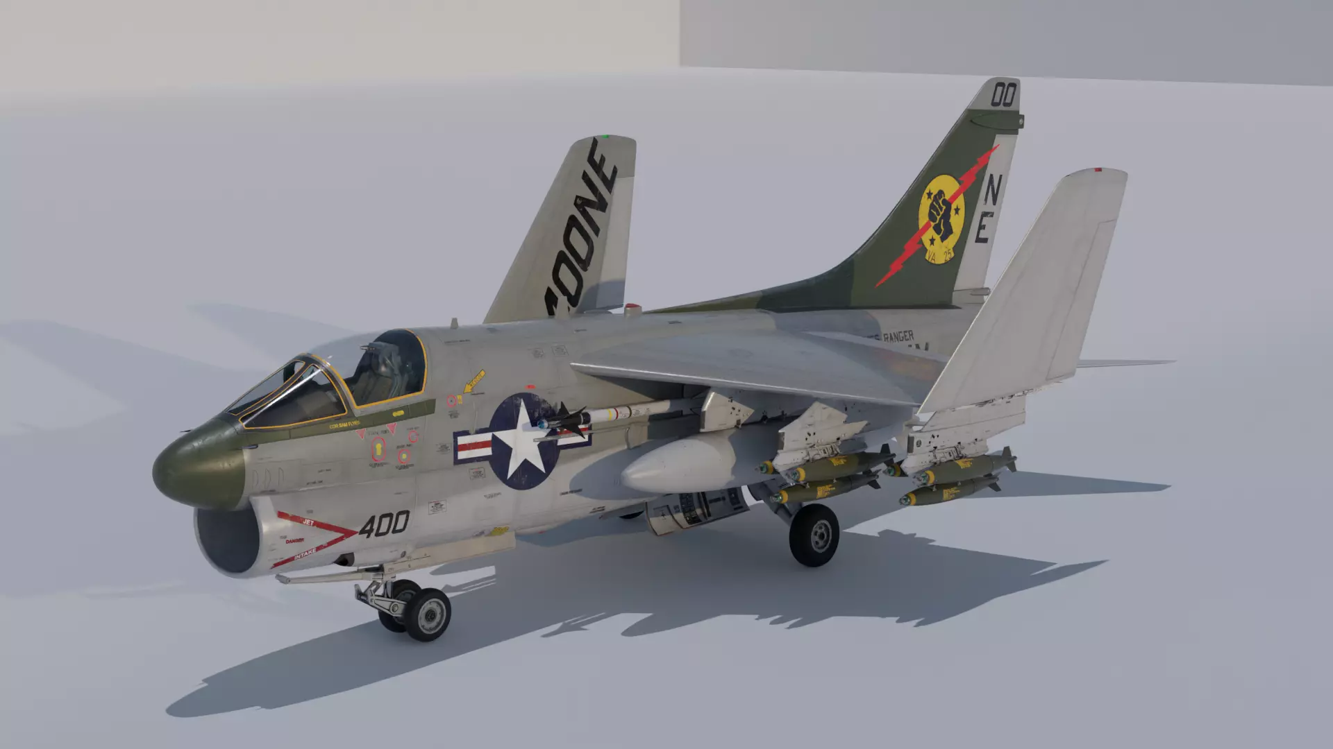 A7 CORSAIR II 3D model_2