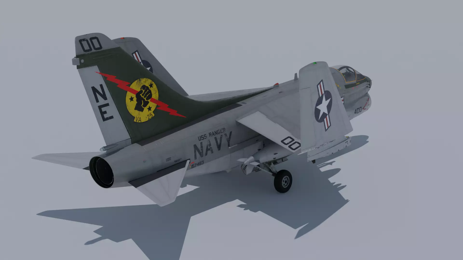 A7 CORSAIR II 3D model_4