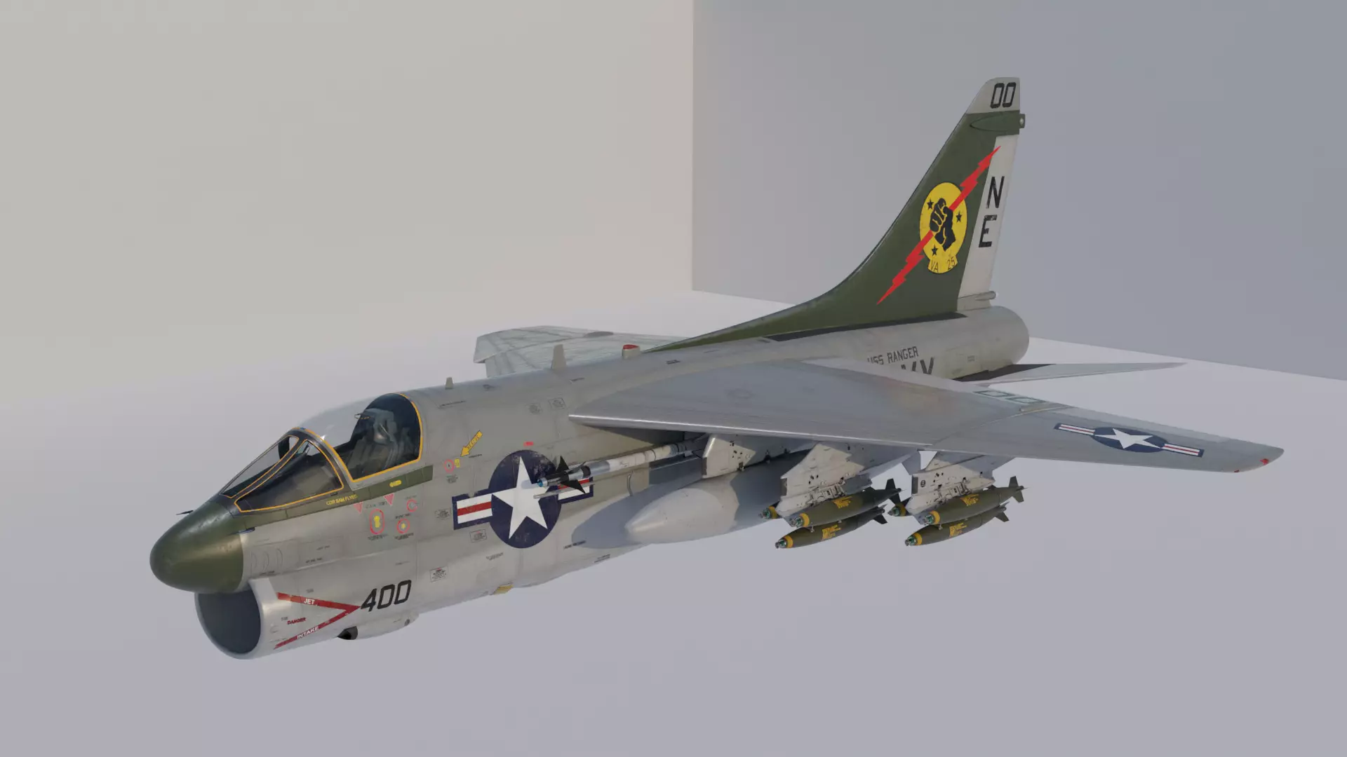 A7 CORSAIR II 3D model_0