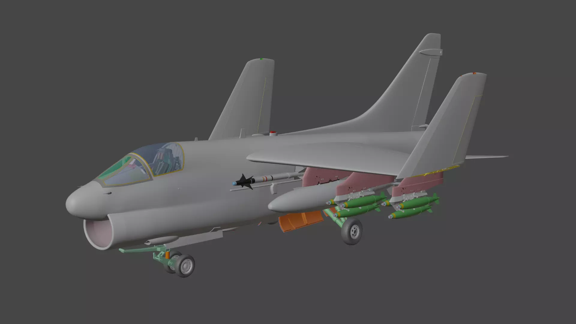 A7 CORSAIR II 3D model_26
