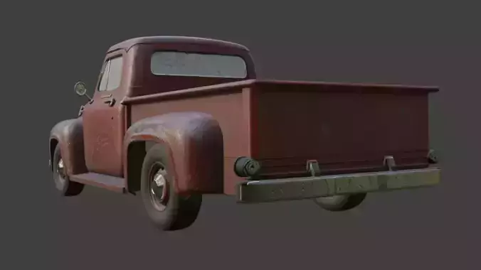 Pickup Truck 3D Model 3D model 4