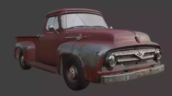Pickup Truck 3D Model 3D model 6