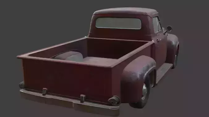 Pickup Truck 3D Model 3D model 5