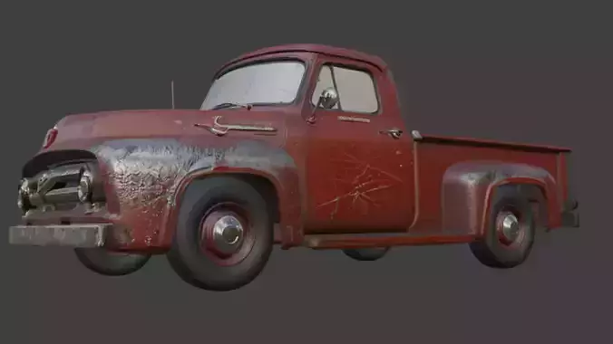 Pickup Truck 3D Model 3D model 2