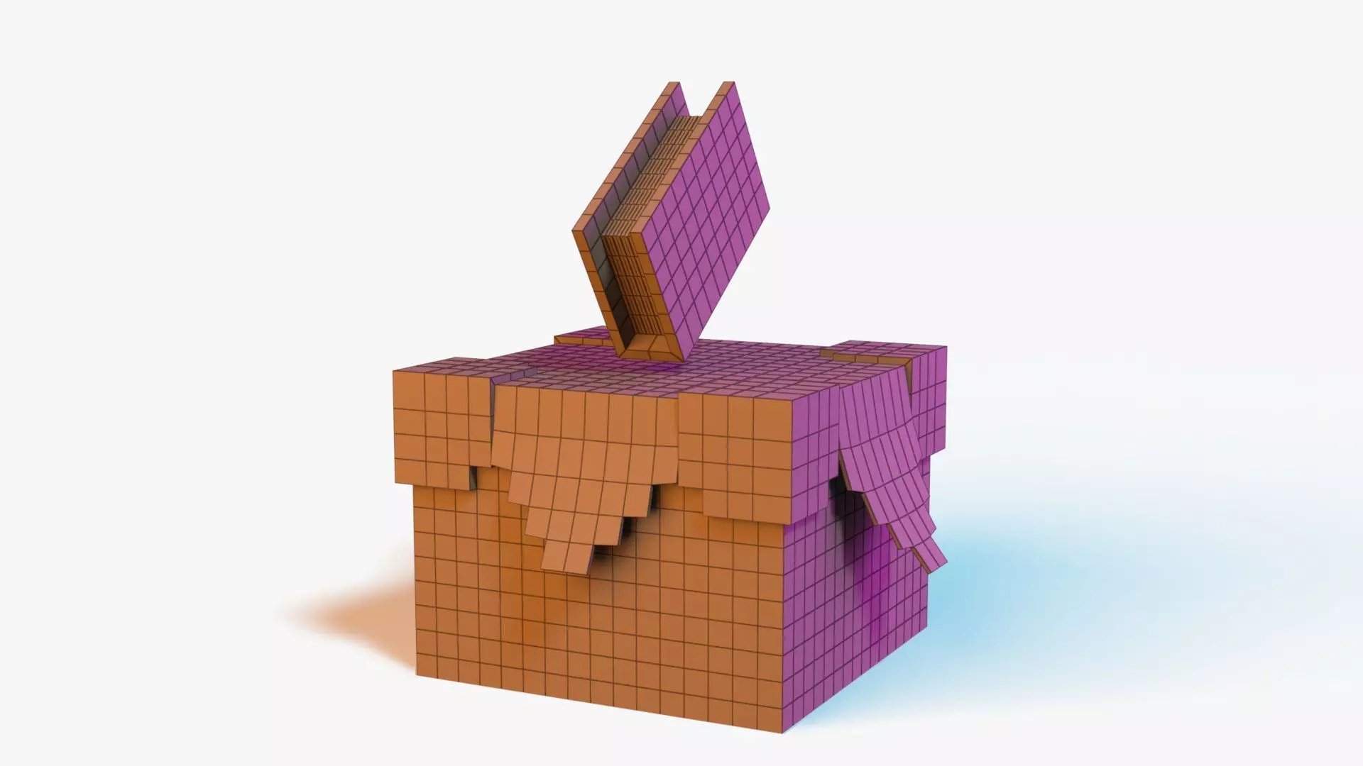 Minecraft Enchanting Table Rig Low-poly 3D model_12