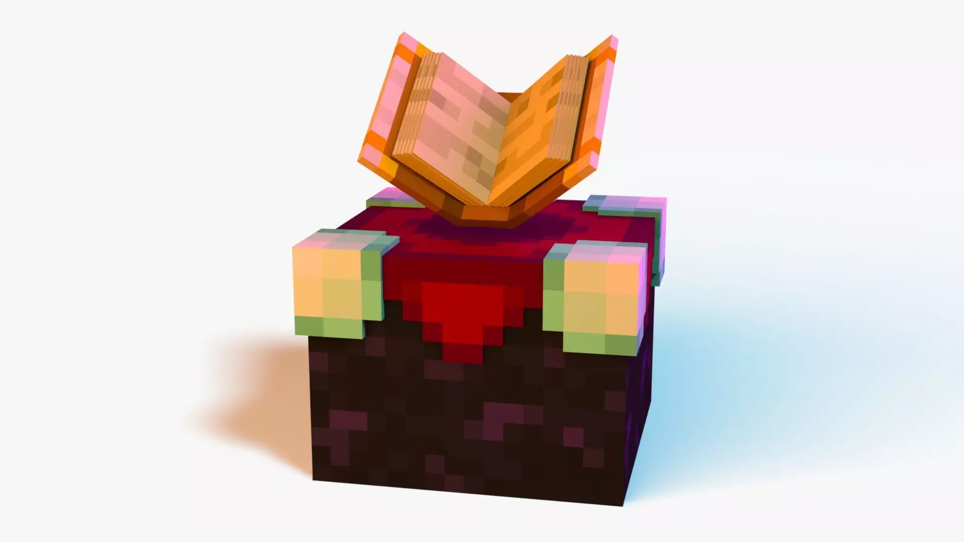 Minecraft Enchanting Table Rig Low-poly 3D model_0