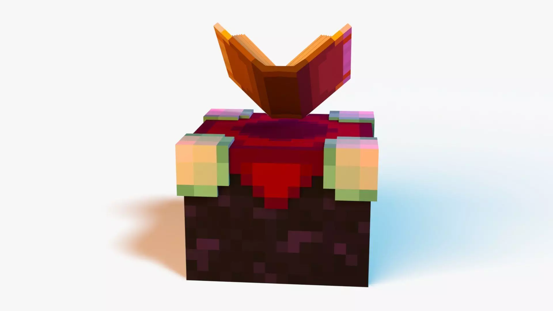 Minecraft Enchanting Table Rig Low-poly 3D model_2