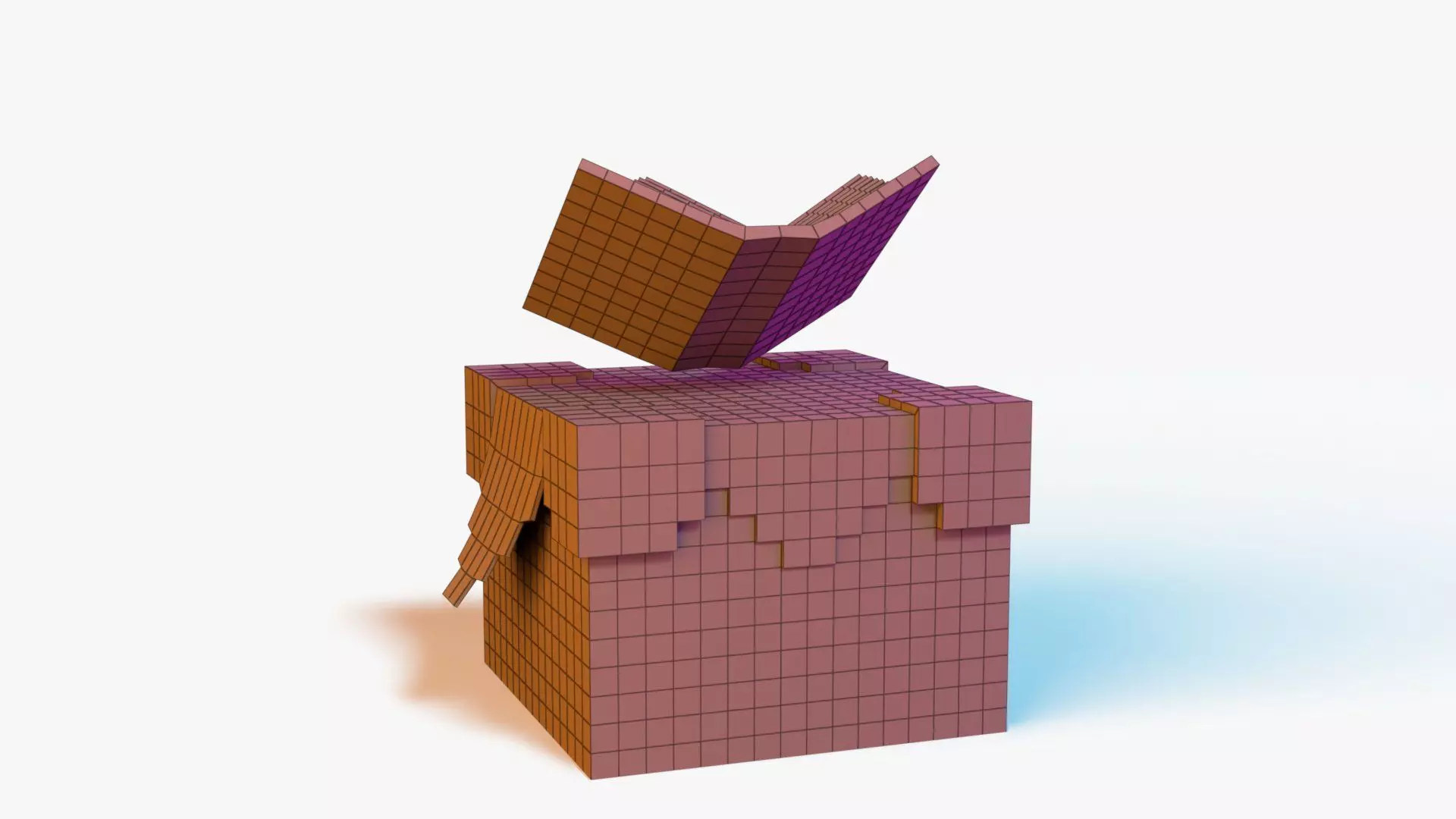 Minecraft Enchanting Table Rig Low-poly 3D model_13