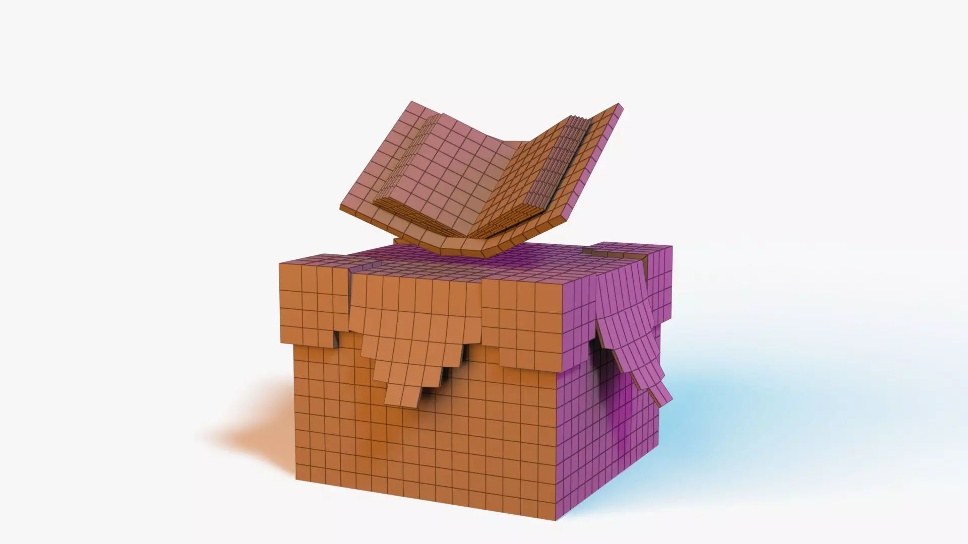 Minecraft Enchanting Table Rig Low-poly 3D model_11