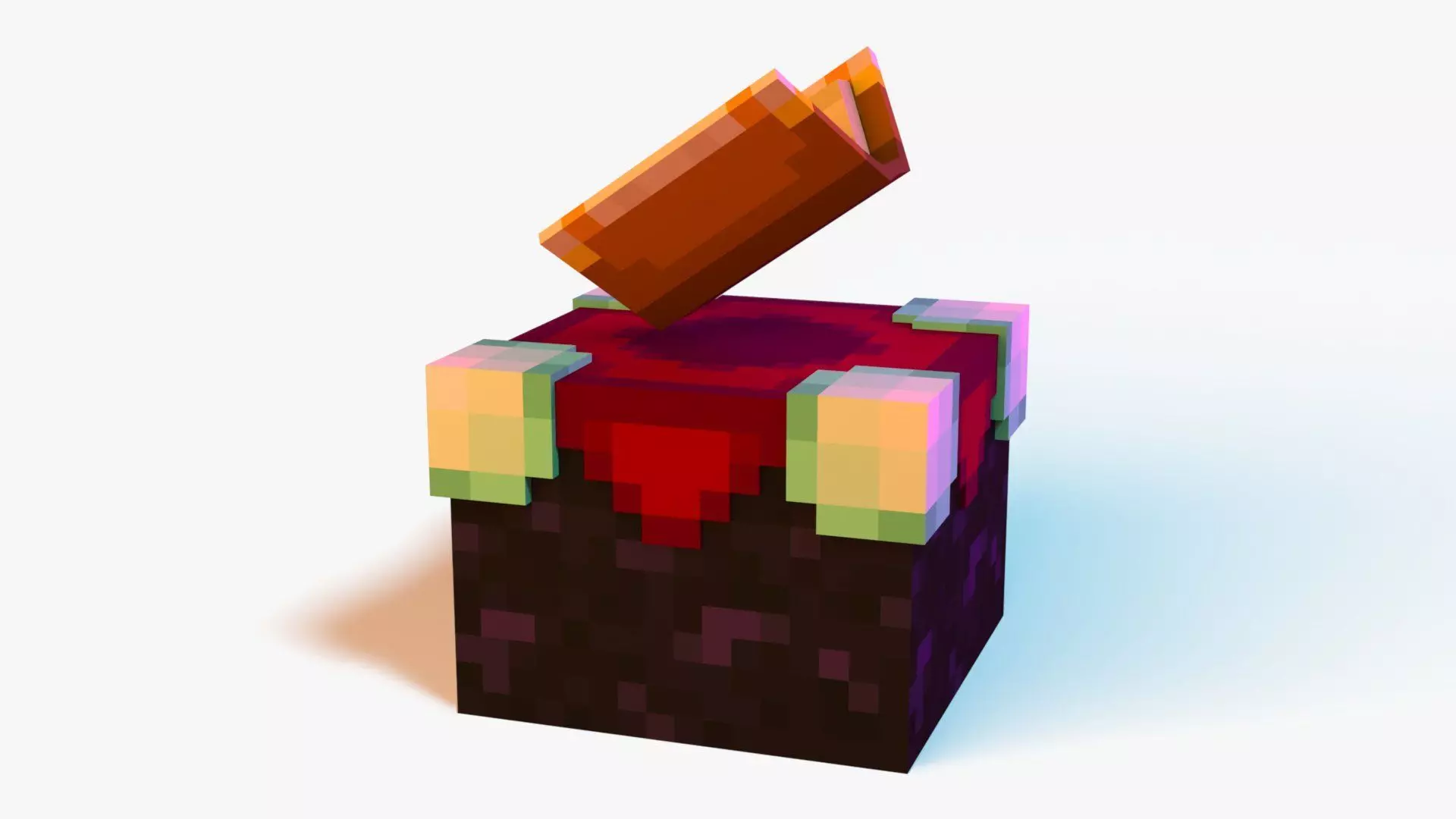 Minecraft Enchanting Table Rig Low-poly 3D model_1