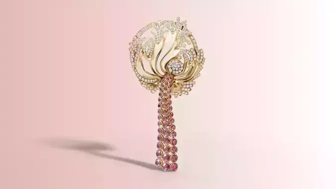 Flower waterfall Pendent for Women and Men diamond and gem