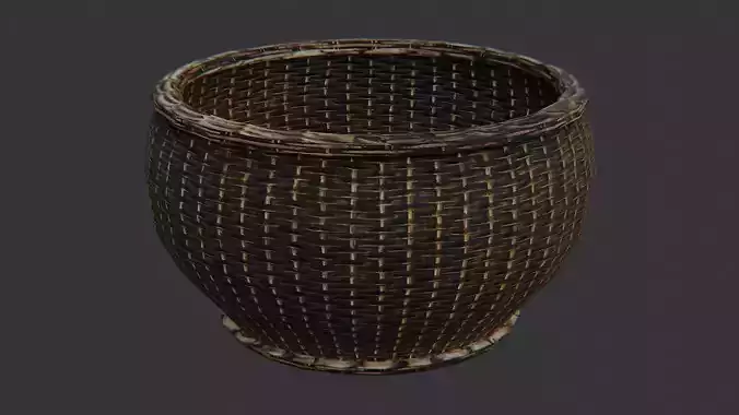 Market Wicker Basket Decor Handwoven