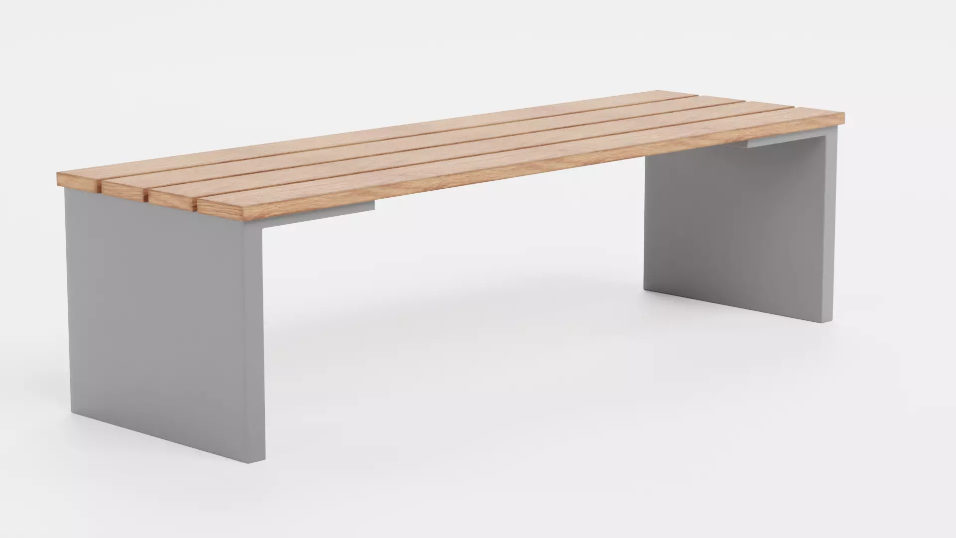 -Garden Bench V3- Low-poly 3D model_3