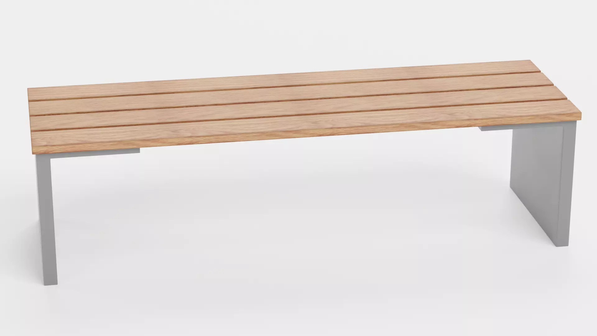 -Garden Bench V3- Low-poly 3D model_0