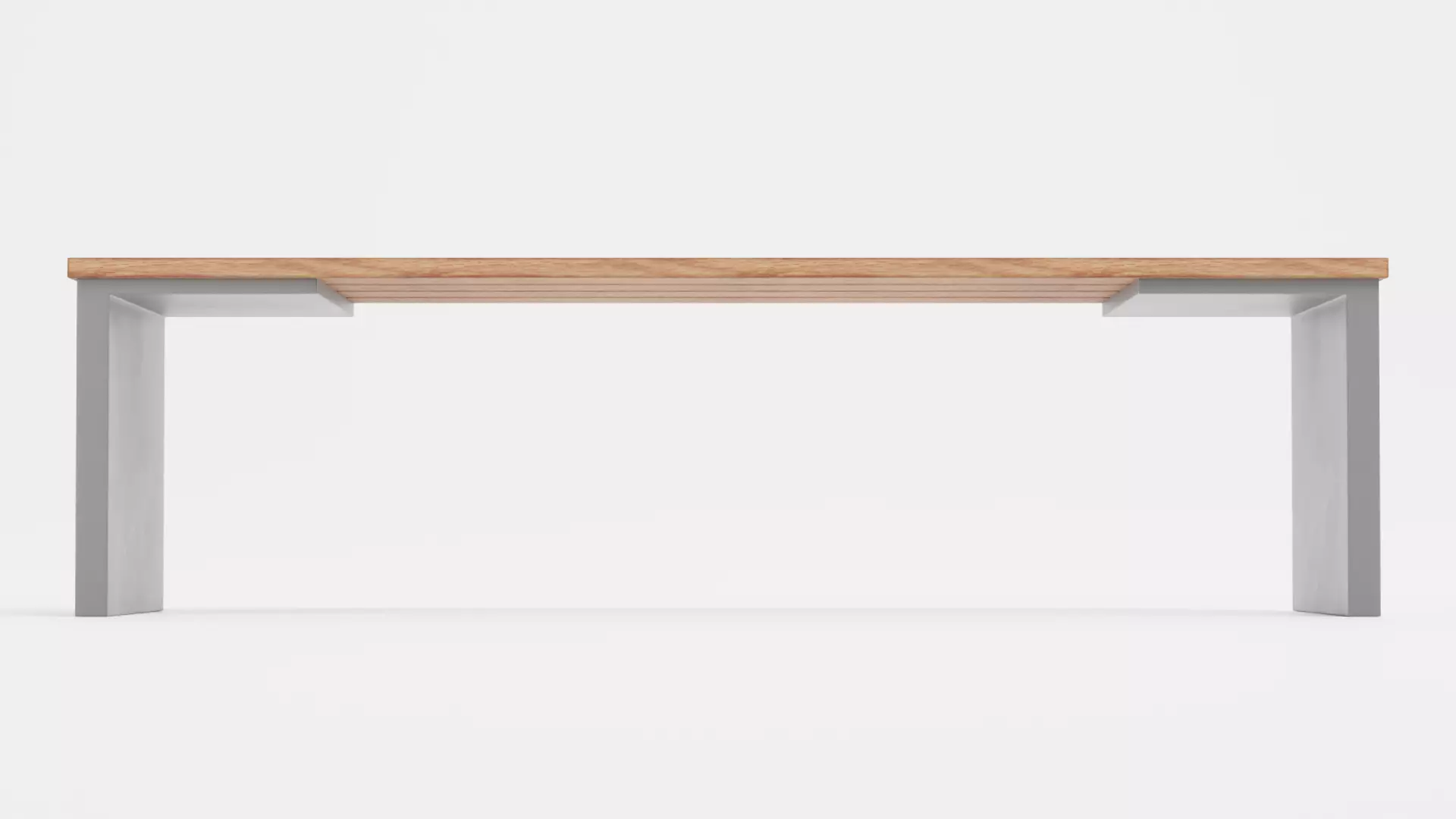 -Garden Bench V3- Low-poly 3D model_1