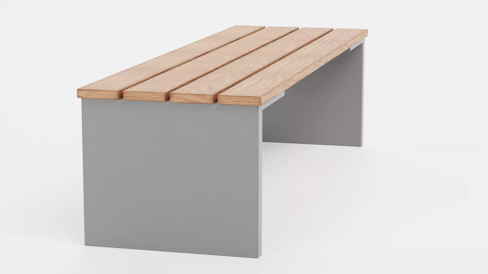 -Garden Bench V3- Low-poly 3D model_4