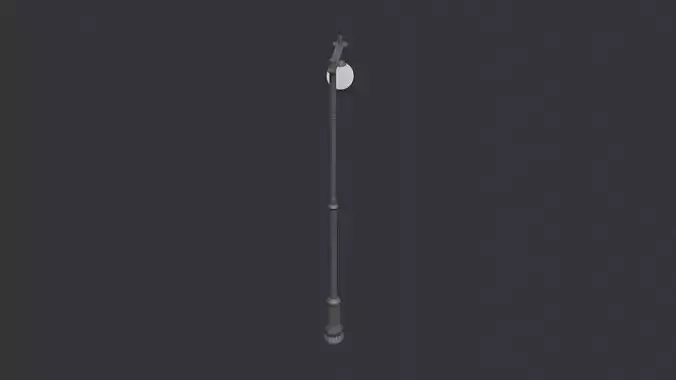 Ornate Vintage Street Lamp Pole