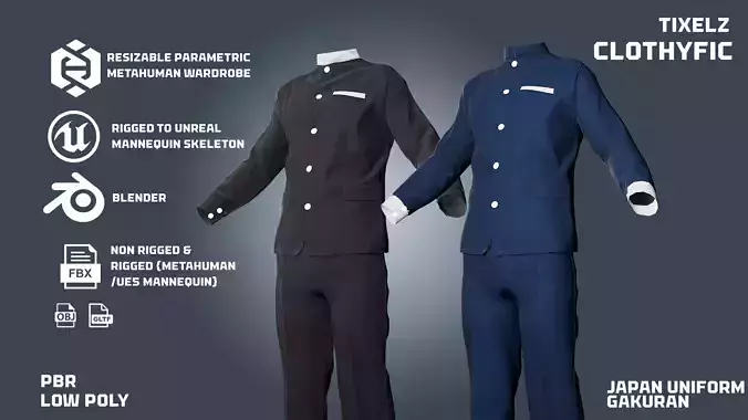 Japan Uniform Gakuran - clothyfic outfit