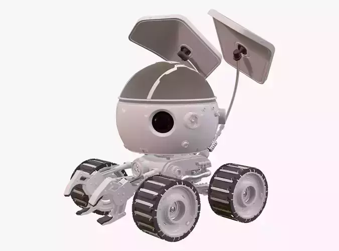 Sci-Fi Spherical Exploration Rover M1 3D model
