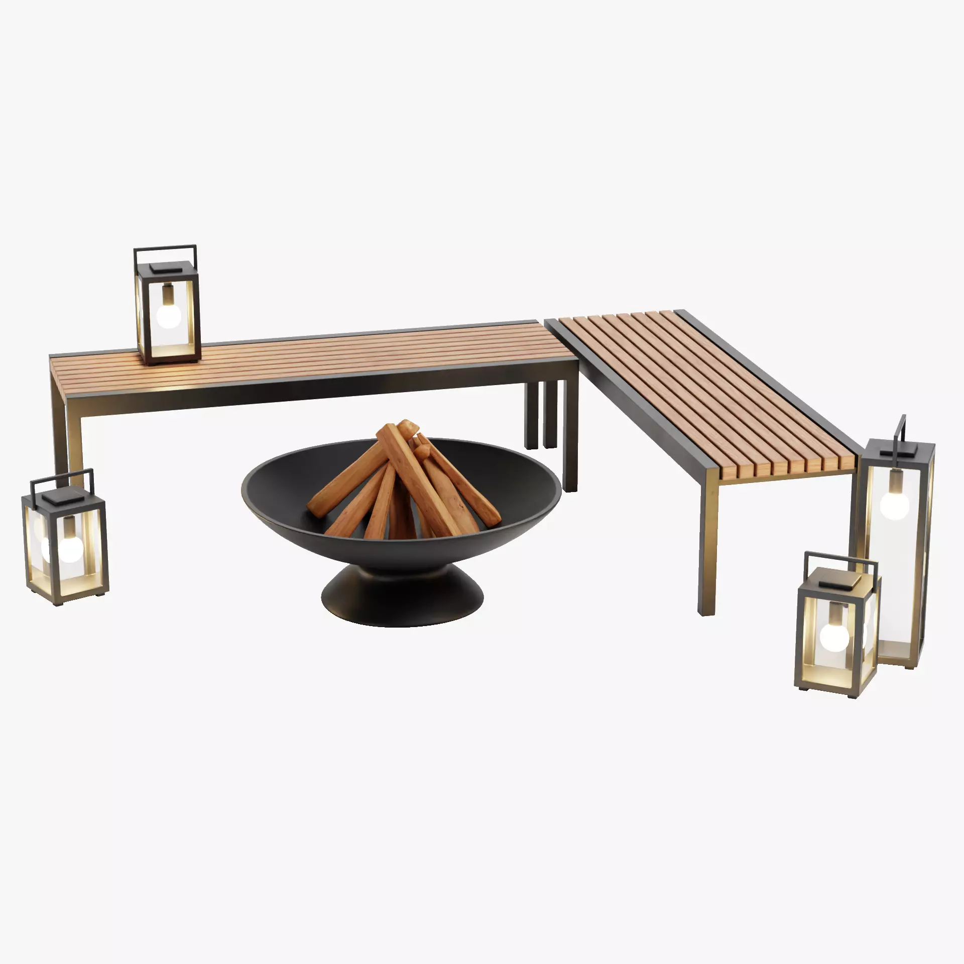 -Garden Setup V1- Low-poly 3D model_0