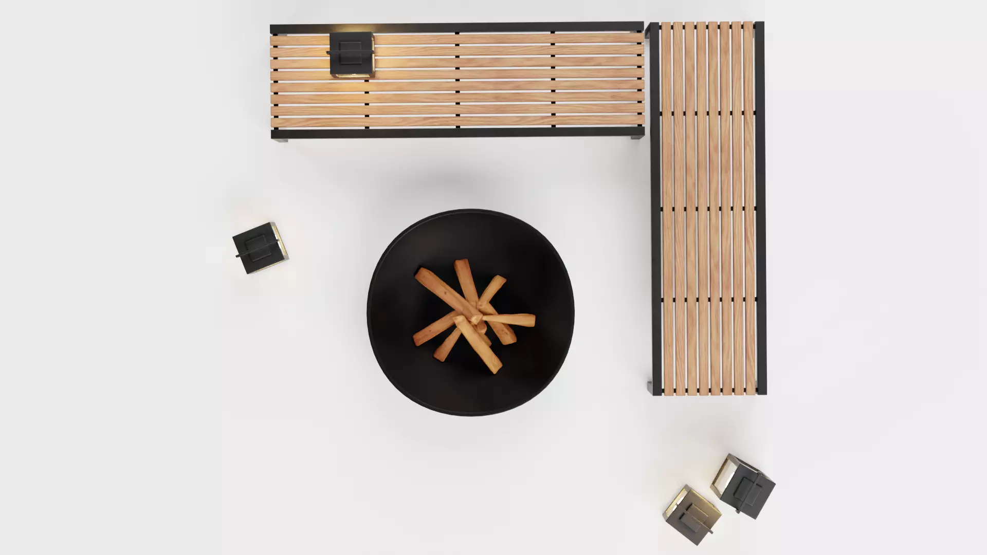 -Garden Setup V1- Low-poly 3D model_2