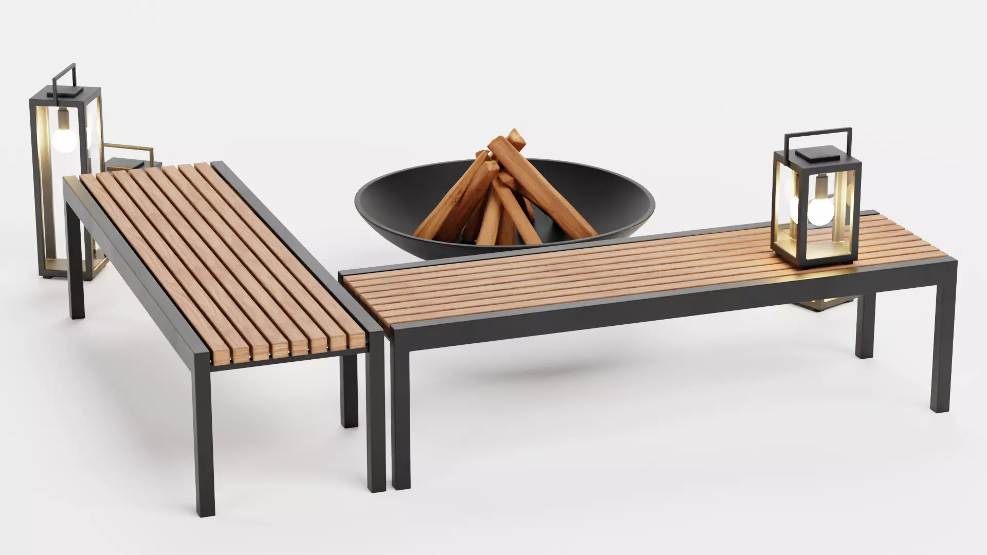 -Garden Setup V1- Low-poly 3D model_5