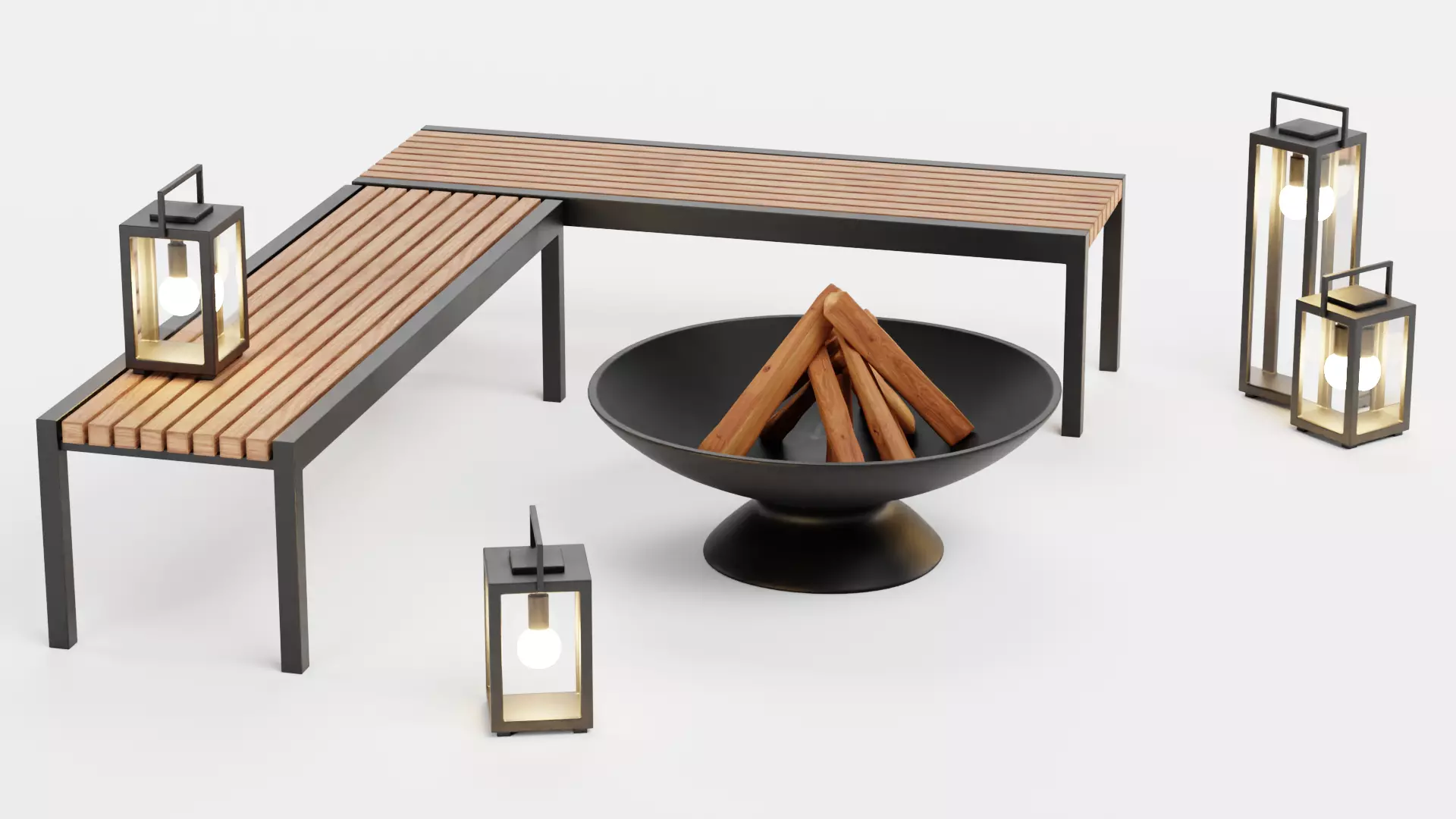 -Garden Setup V1- Low-poly 3D model_3