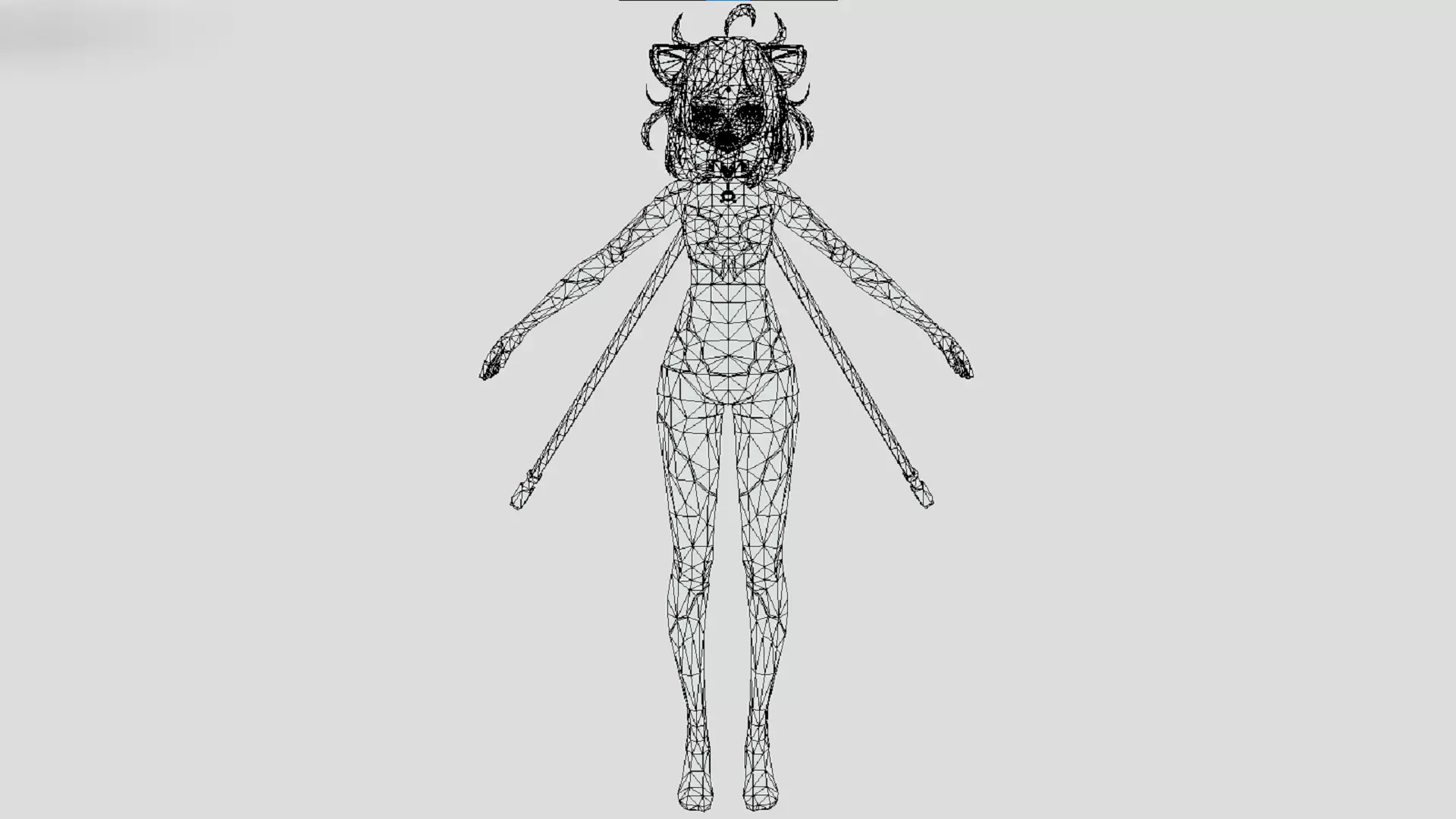 Lucy - The Ethereal Curator - Azure Felyne Race - Soulworker Low-poly 3D model_2