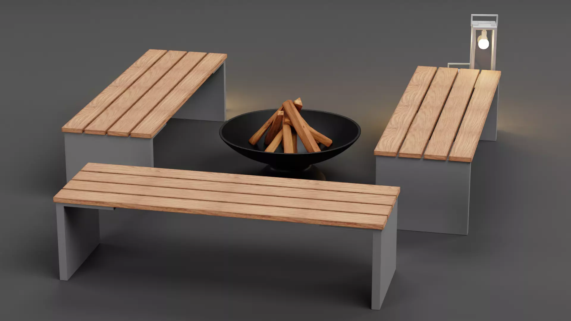 -Garden Setup V2- Low-poly 3D model_3