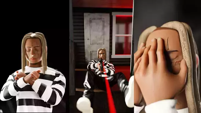 Trippie Redd rapper 3D Character 