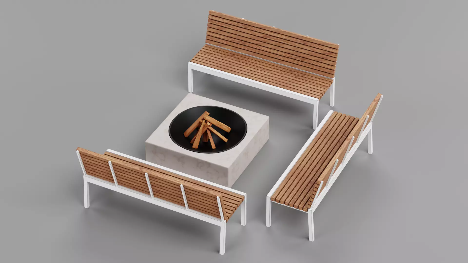 -Garden Setup V3- Low-poly 3D model_5