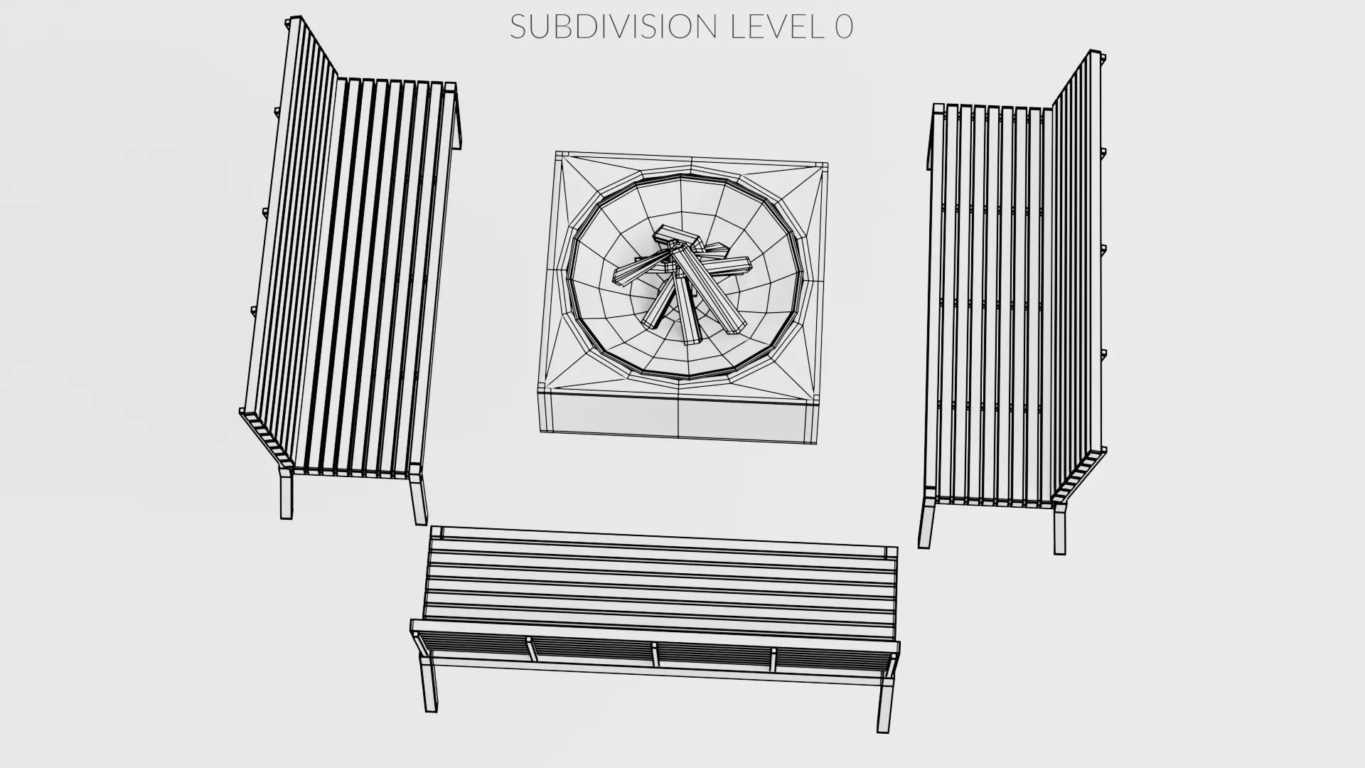 -Garden Setup V3- Low-poly 3D model_10