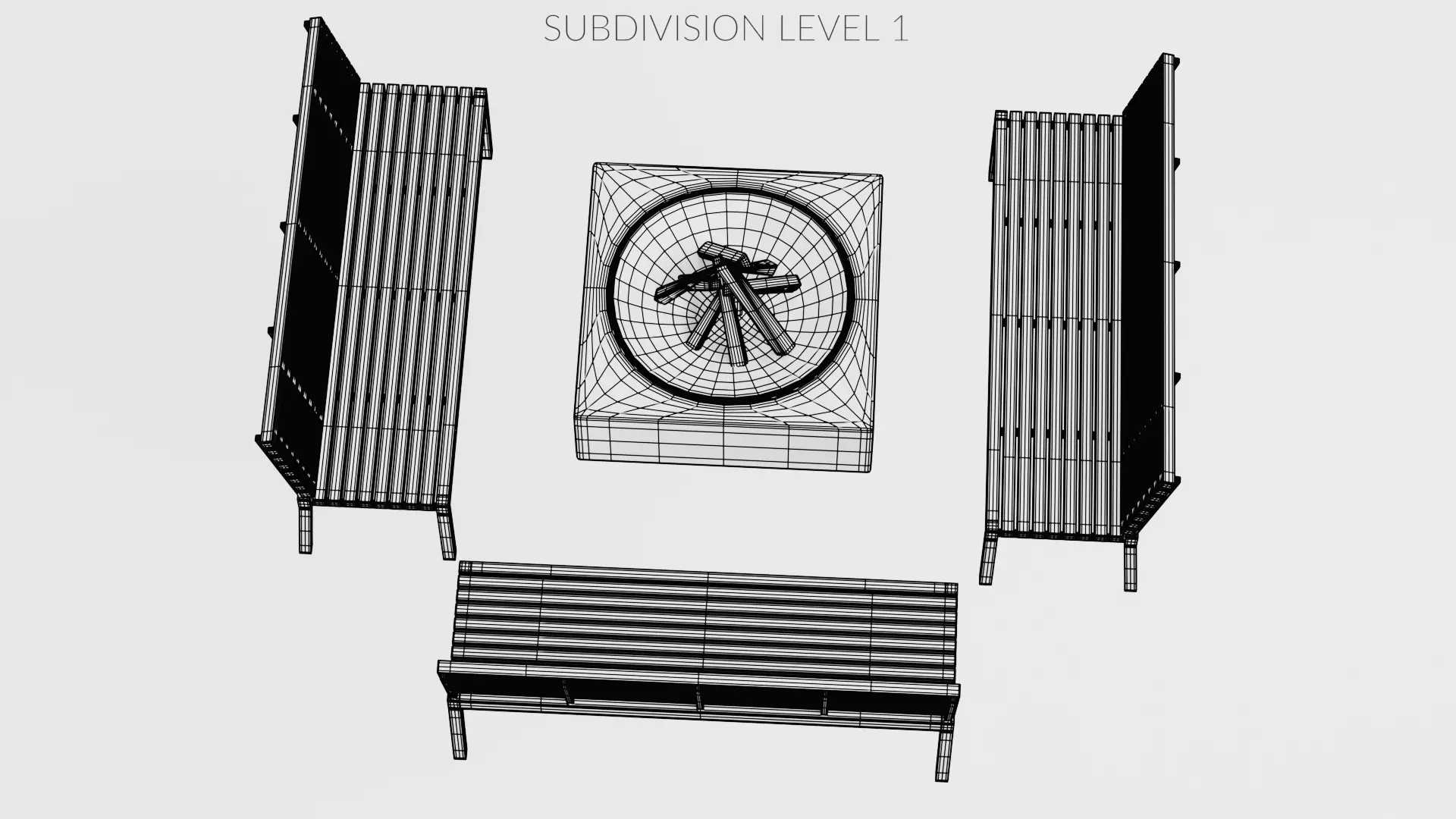 -Garden Setup V3- Low-poly 3D model_11