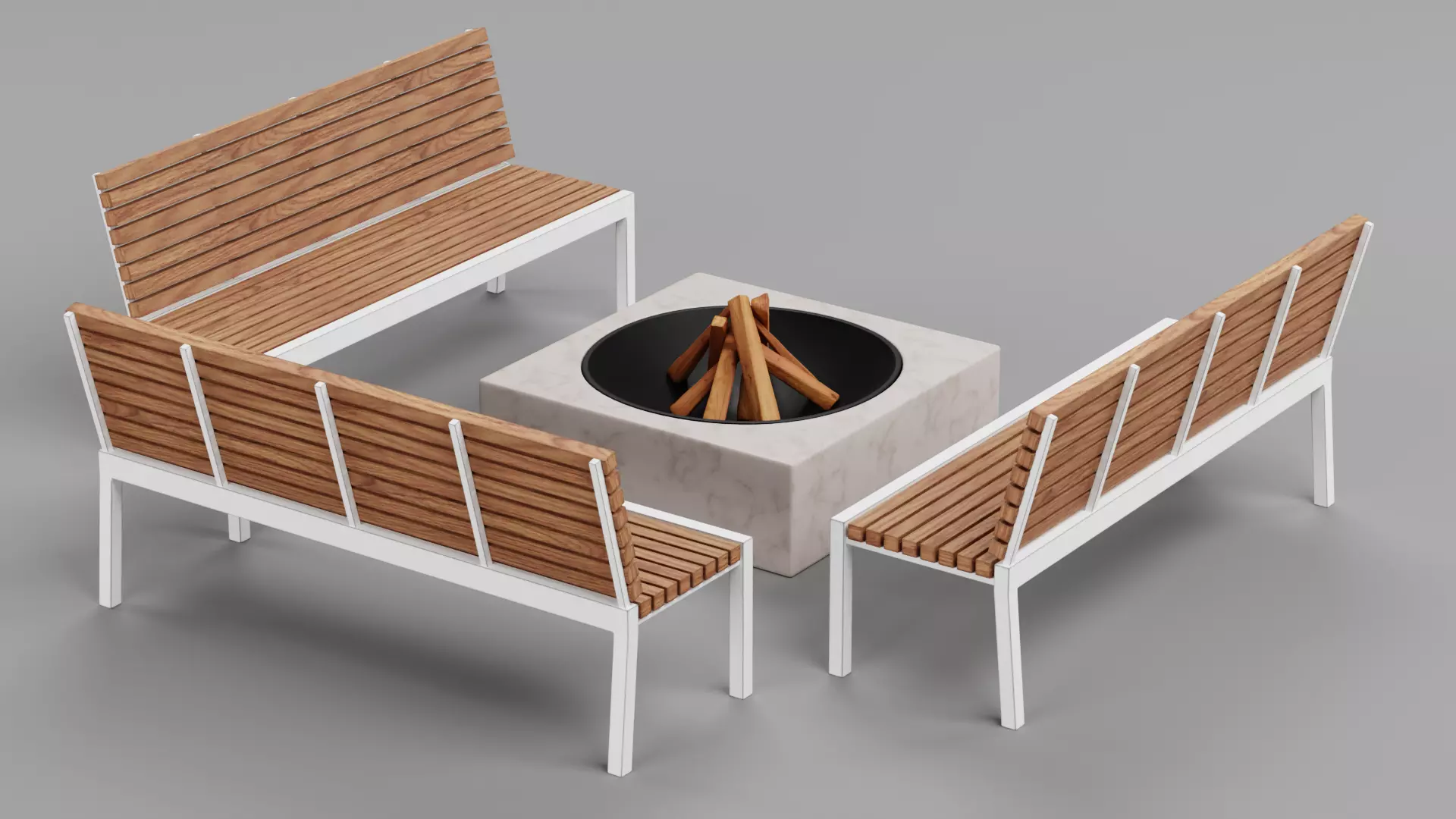 -Garden Setup V3- Low-poly 3D model_4