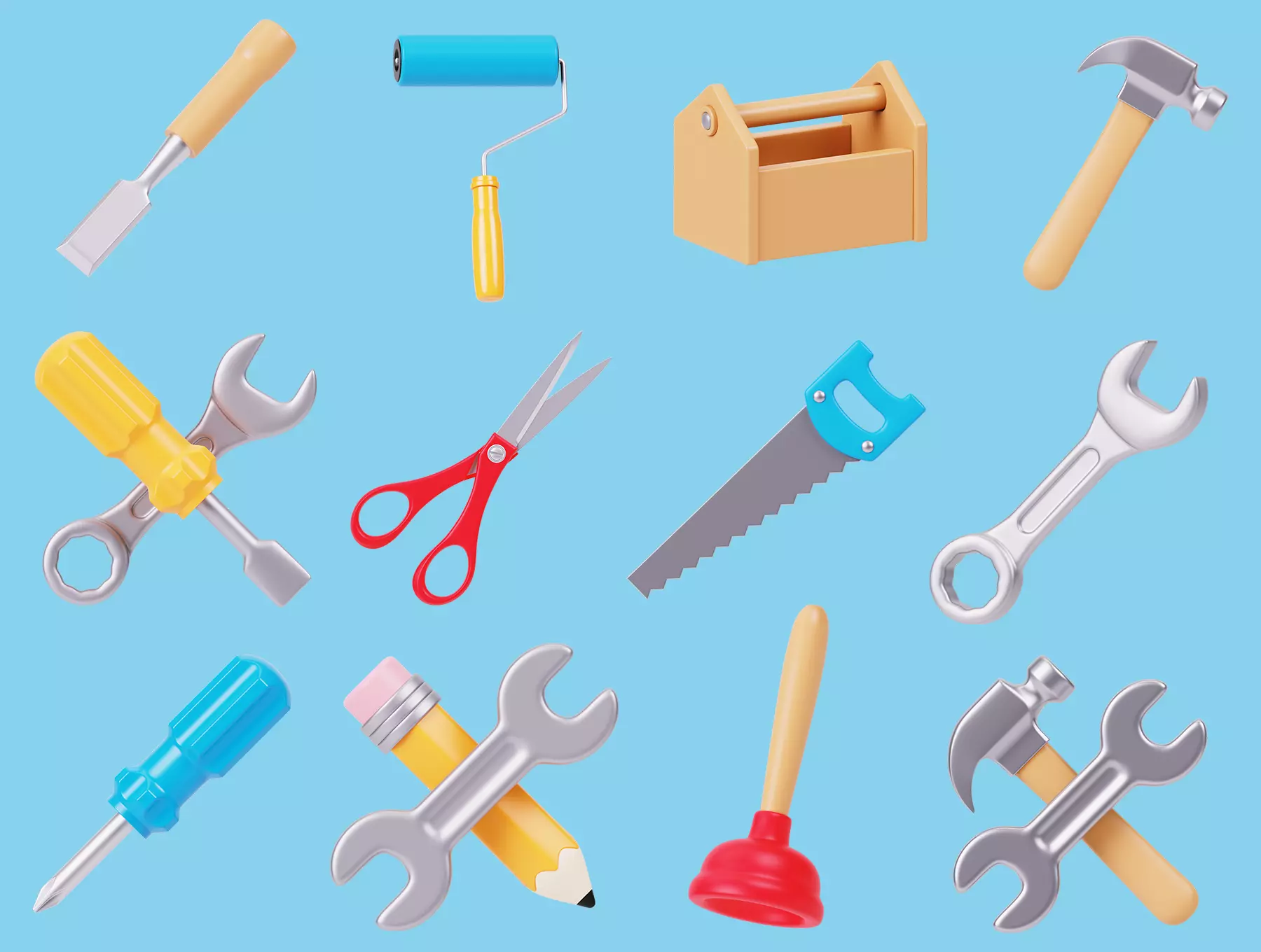 Home Tools 3D Icon Pack 3D model_4