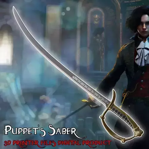 Fantasy Puppet Saber Pinocchio Cosplay Sword Lies P 3D print model