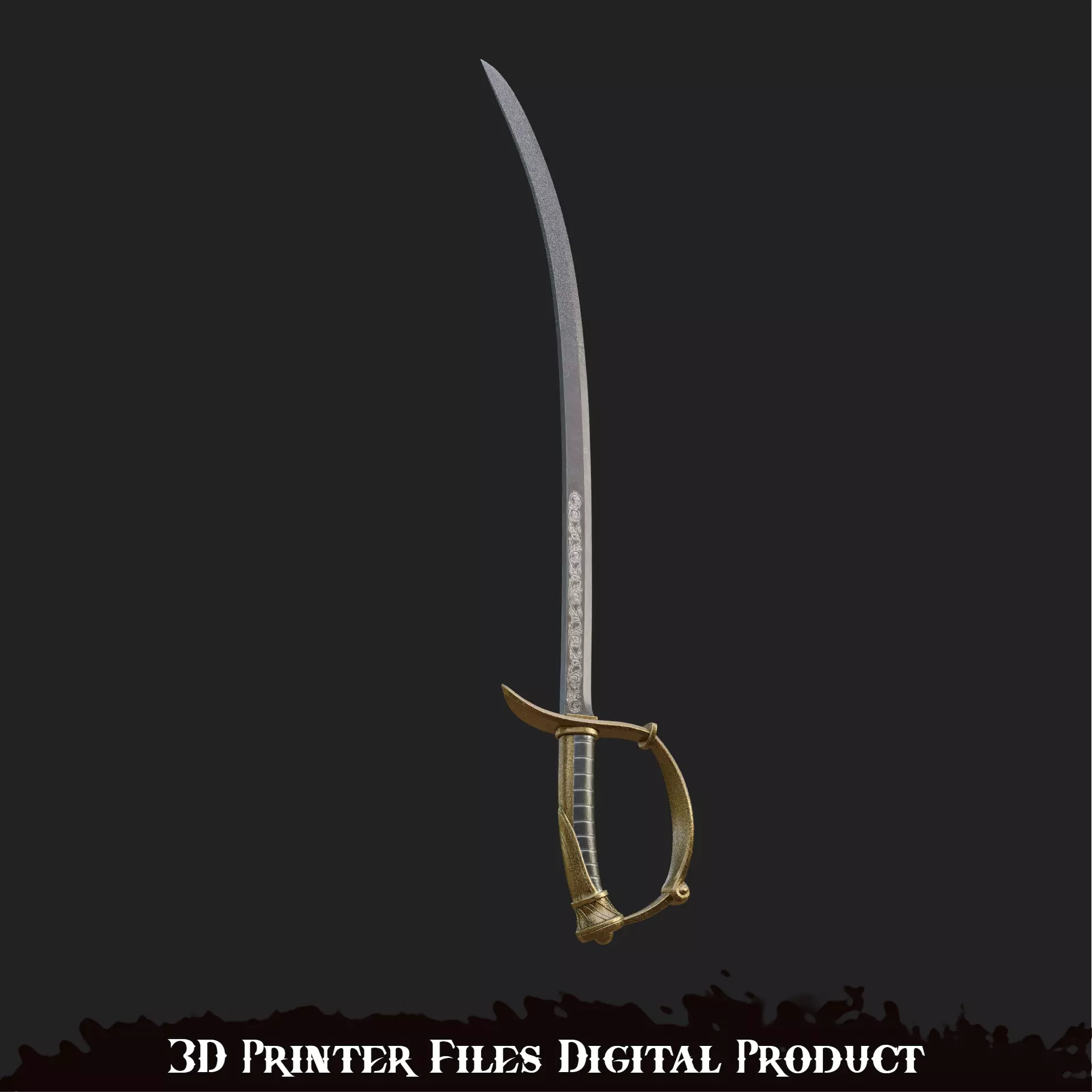 Fantasy Puppet Saber Pinocchio Cosplay Sword Lies P 3D print model_5