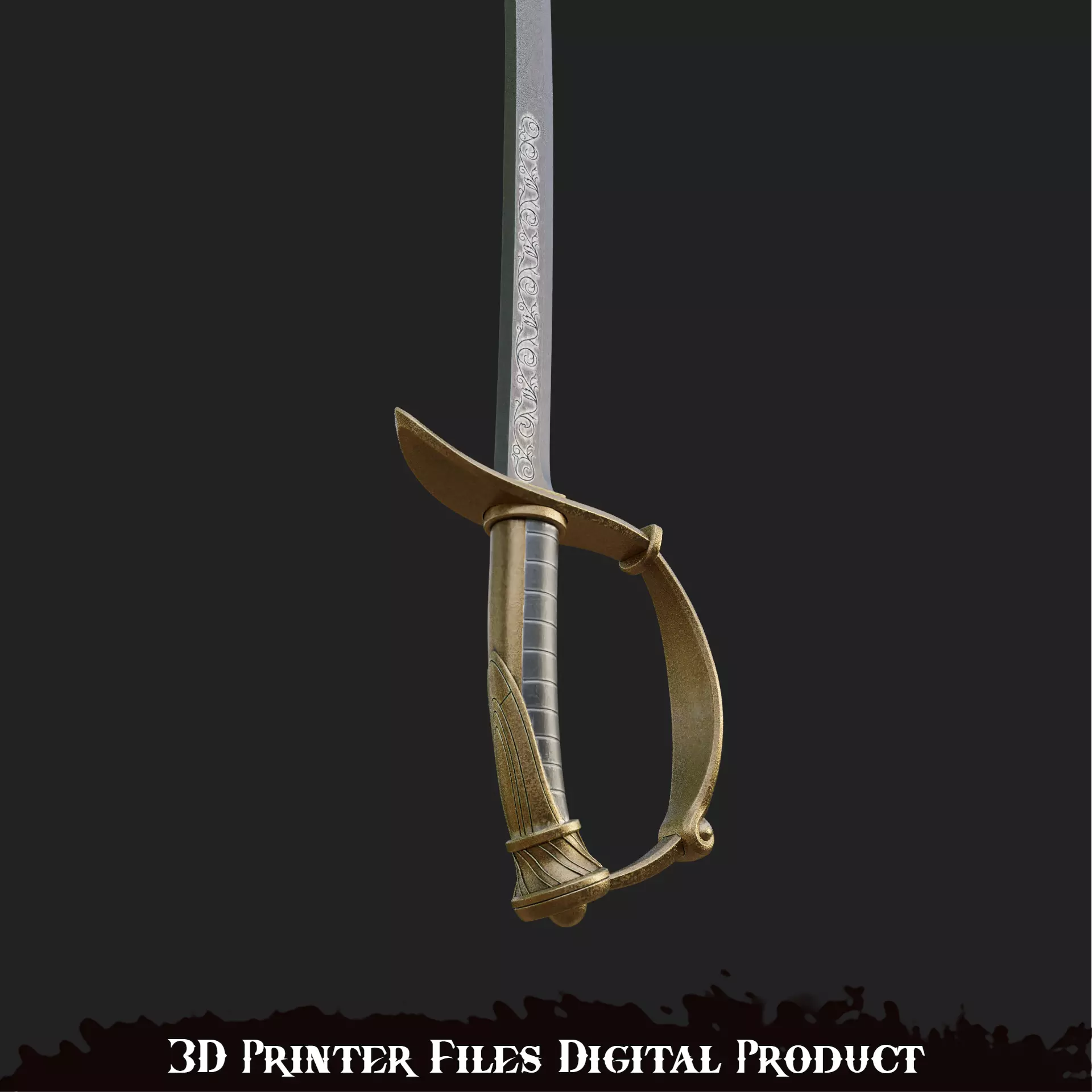 Fantasy Puppet Saber Pinocchio Cosplay Sword Lies P 3D print model_8