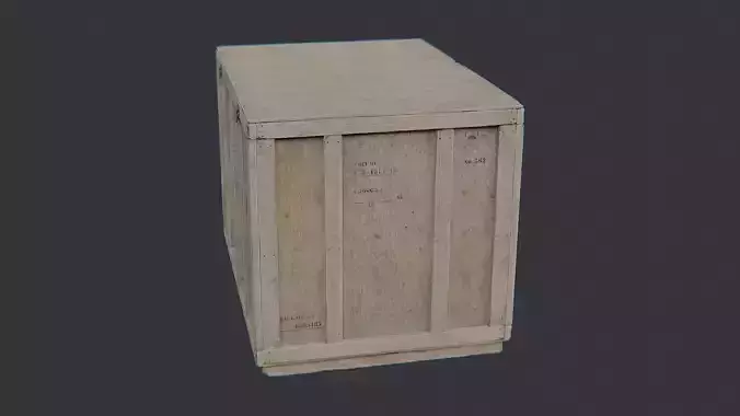 Wooden Shipping Crate Asset